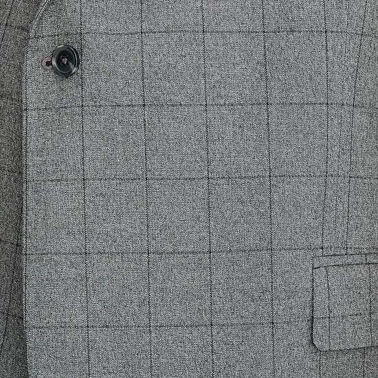 J. Ferrar Ultra Comfort Mens Big and Tall Stretch Fabric Slim Fit Plaid Suit Jacket