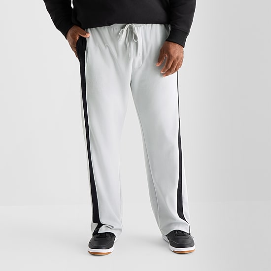 Shaquille O'Neal XLG™ Double Knit Mens Straight Mid Rise Classic Fit Big and Tall Track Pant
