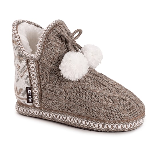 Muk Luks Amira Slipper Womens Memory Foam Slip-On Slippers