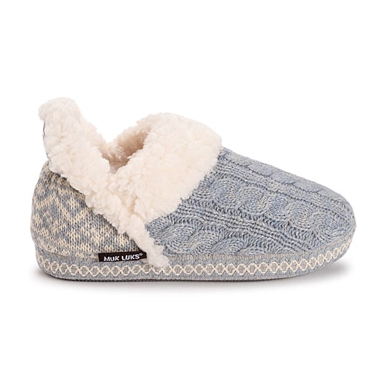 Muk Luks Magdalena Slipper Womens Memory Foam Slip-On Slippers