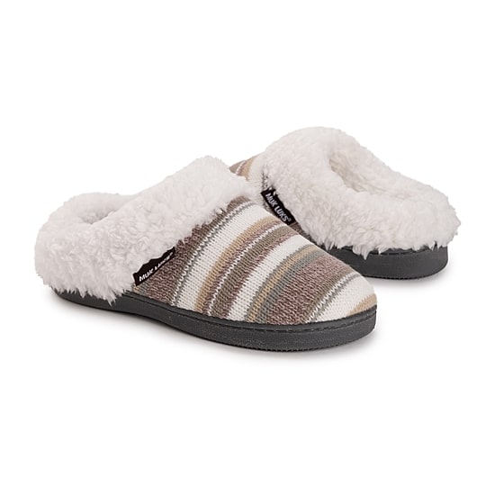 Muk Luks Suzanne Slipper Womens Memory Foam Slip-On Slippers