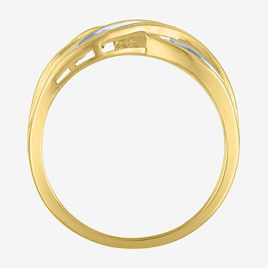 1/3 CT. T.W. Diamond 10K Gold Swirl Ring