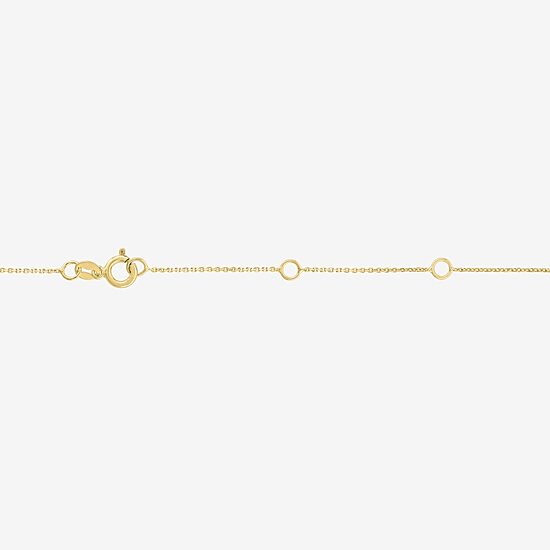 Womens Diamond Accent Natural White Diamond 10K Gold Infinity 18 Inch Pendant Necklace