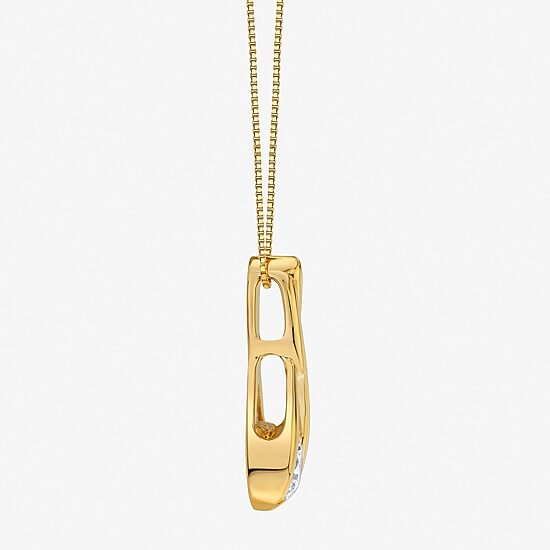 (I-J/Vs1-Vs2) Womens 1 CT. T.W. Lab Grown White Diamond 14K Gold 18 Inch Pendant Necklace