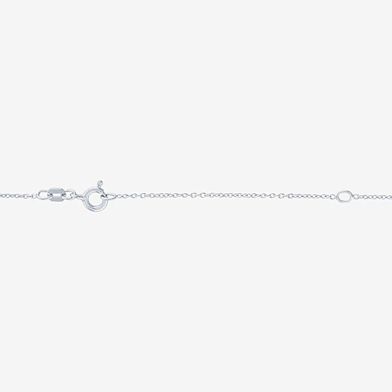 Sideways G-H / Si2-I1 Womens Diamond Accent Lab Grown White Diamond Accent Sterling Silver Infinity 16 Inch Pendant Necklace