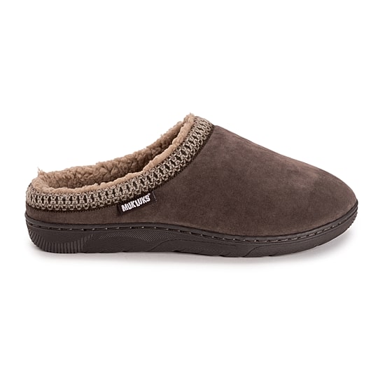Muk Luks Gabriel Leo Clog Mens Memory Foam Slip Resistant Slip-On Slippers