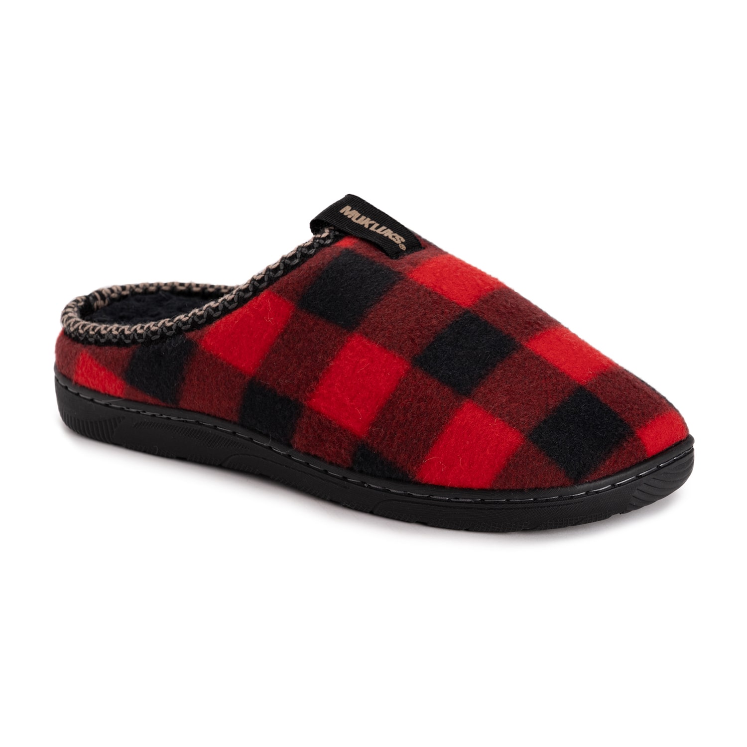 Muk Luks Jaydon Clog Mens Memory Foam Slip Resistant Slip-On Slippers