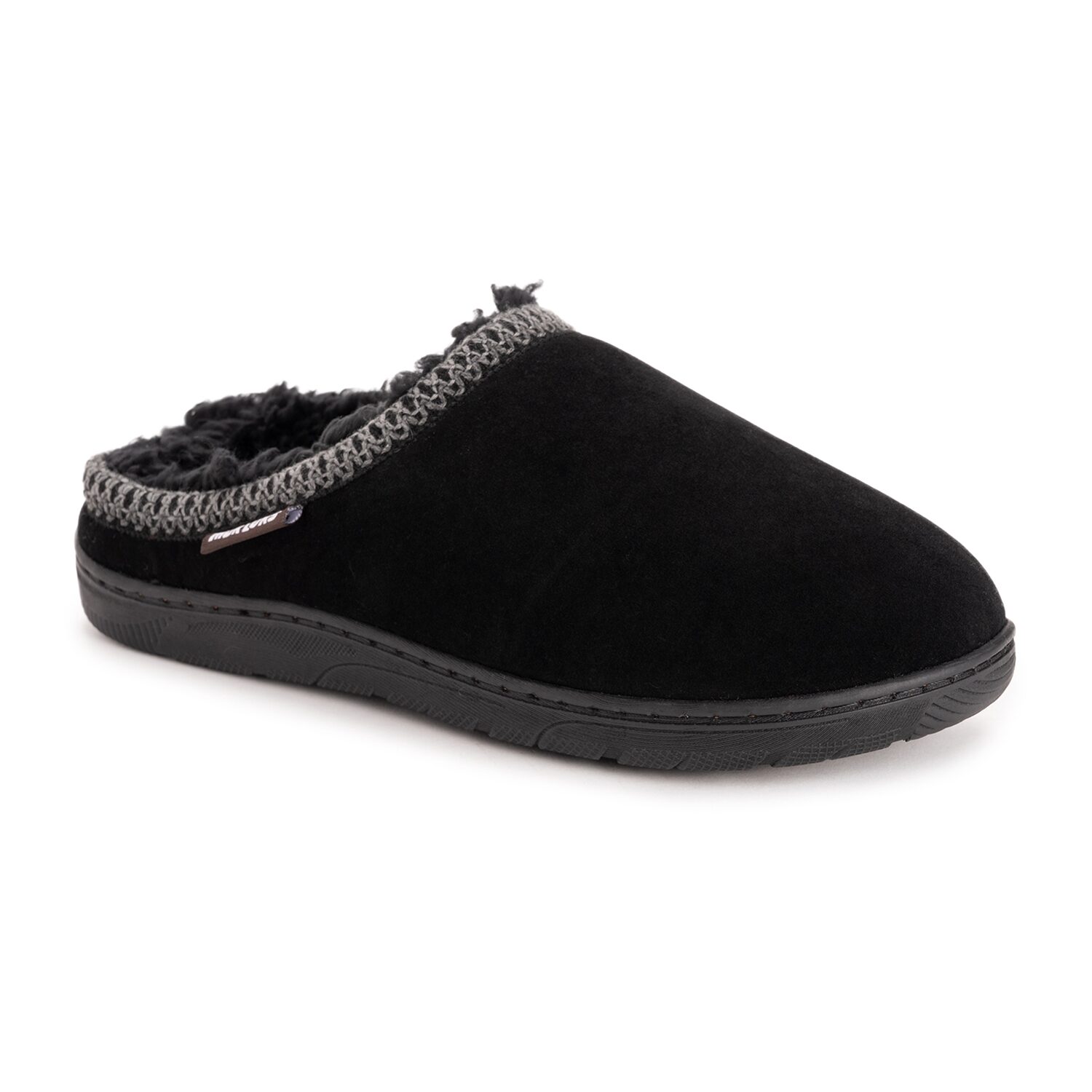 Muk Luks Gabriel Leo Clog Mens Memory Foam Slip Resistant Slip-On Slippers