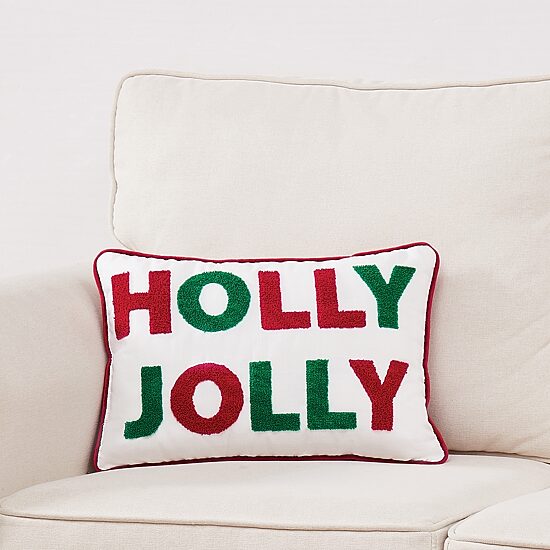 Truly Soft Holly Jolly Decorative Bed Pillow