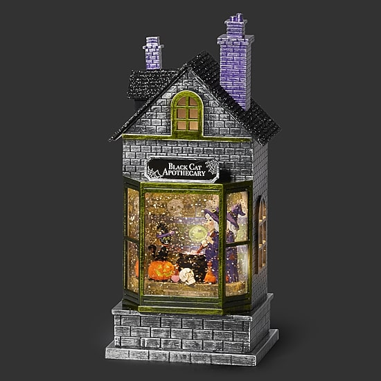 Roman 11"H Lighted Swirl Potion Shop Halloween Tabletop Decor