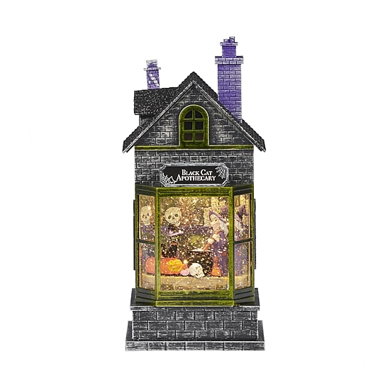 Roman 11"H Lighted Swirl Potion Shop Halloween Tabletop Decor