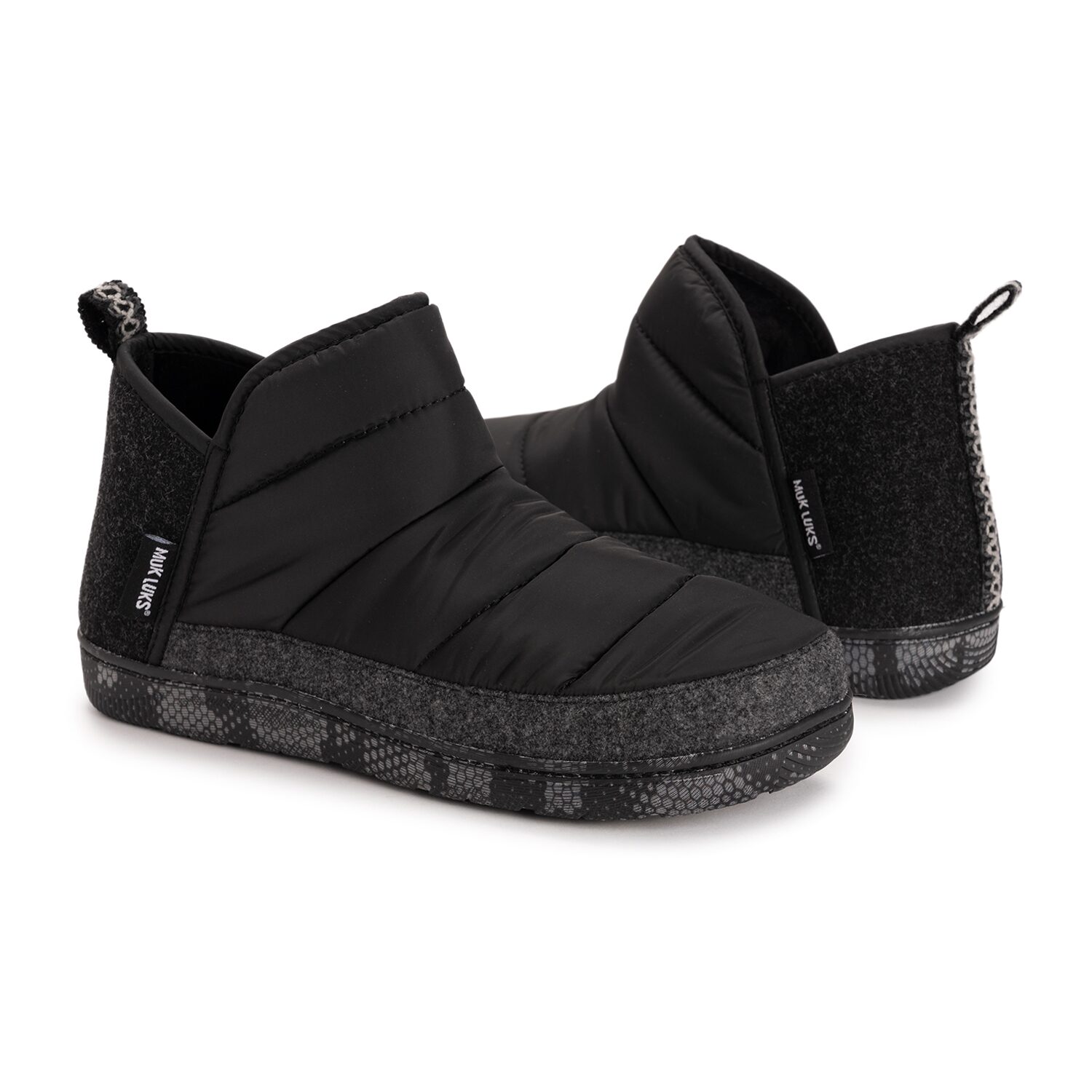 Muk Luks Weston Slipper Mens Memory Foam Slip Resistant Slip-On Slippers