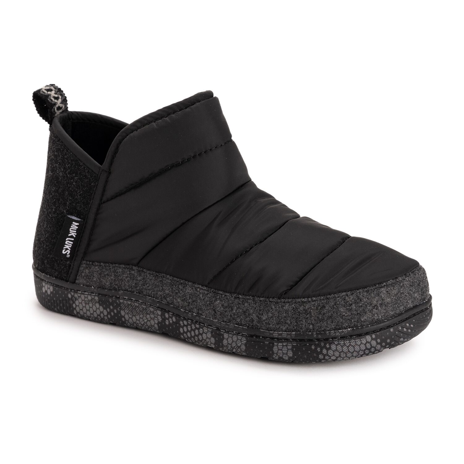 Muk Luks Weston Slipper Mens Memory Foam Slip Resistant Slip-On Slippers