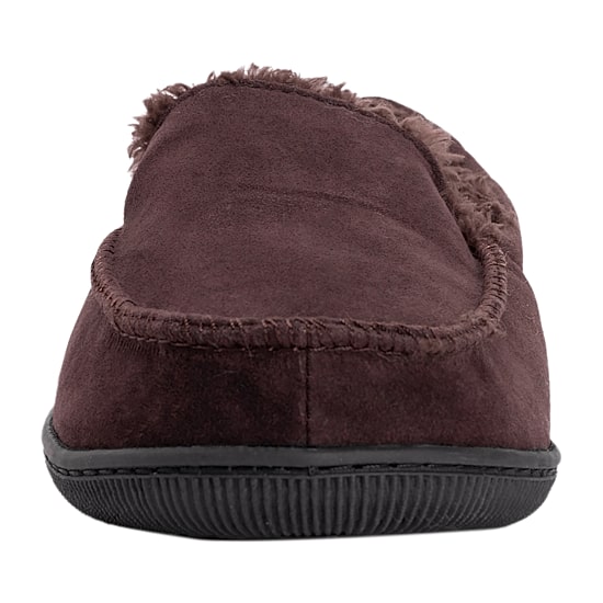 Muk Luks Faux Suede Moccasin Mens Memory Foam Slip Resistant Slip-On Slippers