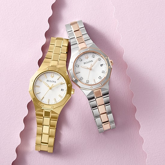 Bulova Prestige\N Womens Two Tone Stainless Steel Bracelet Watch 98p235