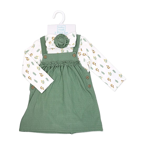 3 Stories Trading Company Baby Girls Floral 3-pc. Dress Set