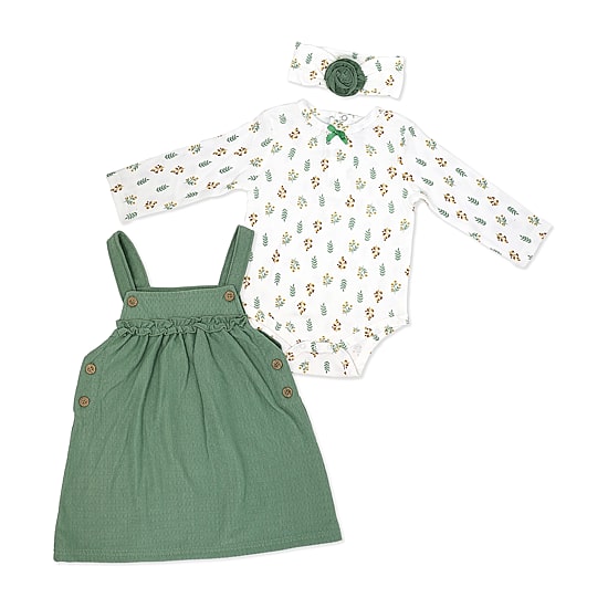 3 Stories Trading Company Baby Girls Floral 3-pc. Dress Set