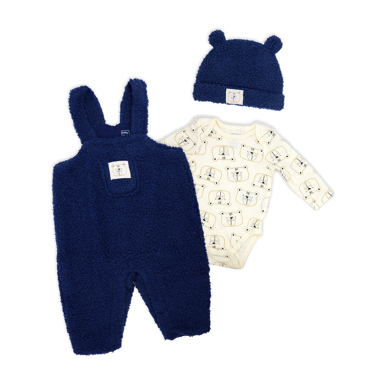3 Stories Trading Company Baby Boys 3-pc. Jumpsuit Set