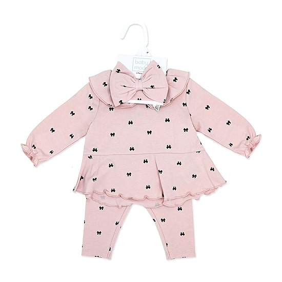 3 Stories Trading Company Baby Girls Knit 3-pc. Legging Set