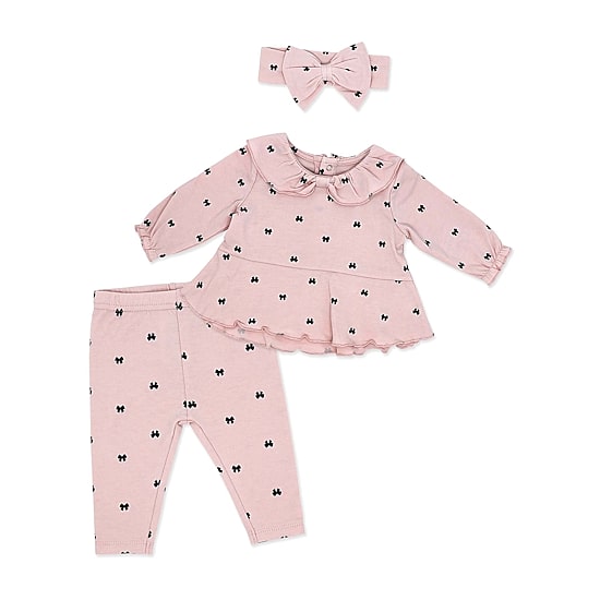 3 Stories Trading Company Baby Girls Knit 3-pc. Legging Set