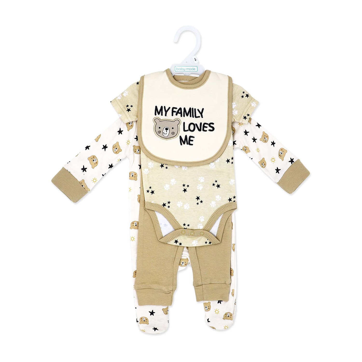 3 Stories Trading Company Baby Unisex 4-pc. Clothing Set