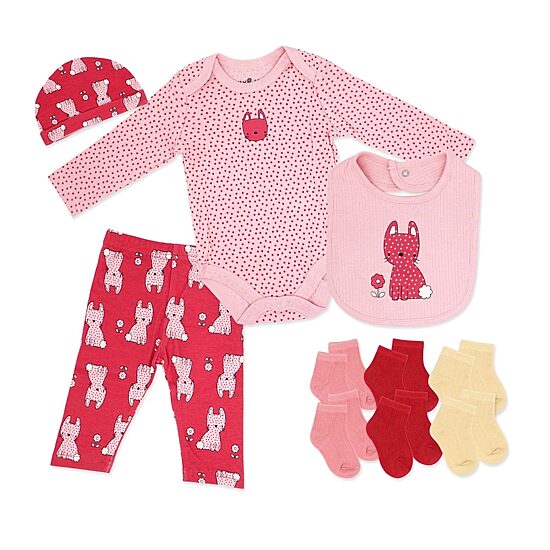 3 Stories Trading Company Baby Girls Knit 10-pc. Baby Clothing Set