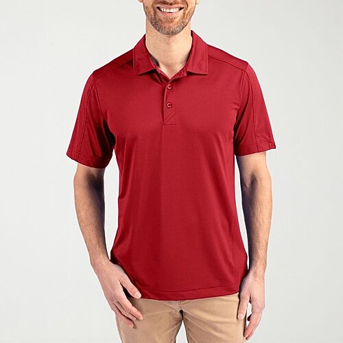 CUTTER & BUCK Mens Regular Fit Short Sleeve Polo Shirt, Xx-large, Red