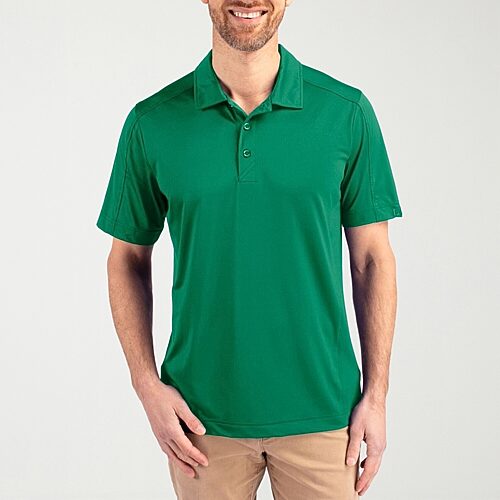 CUTTER & BUCK Mens Regular Fit Short Sleeve Polo Shirt, X-large, Green