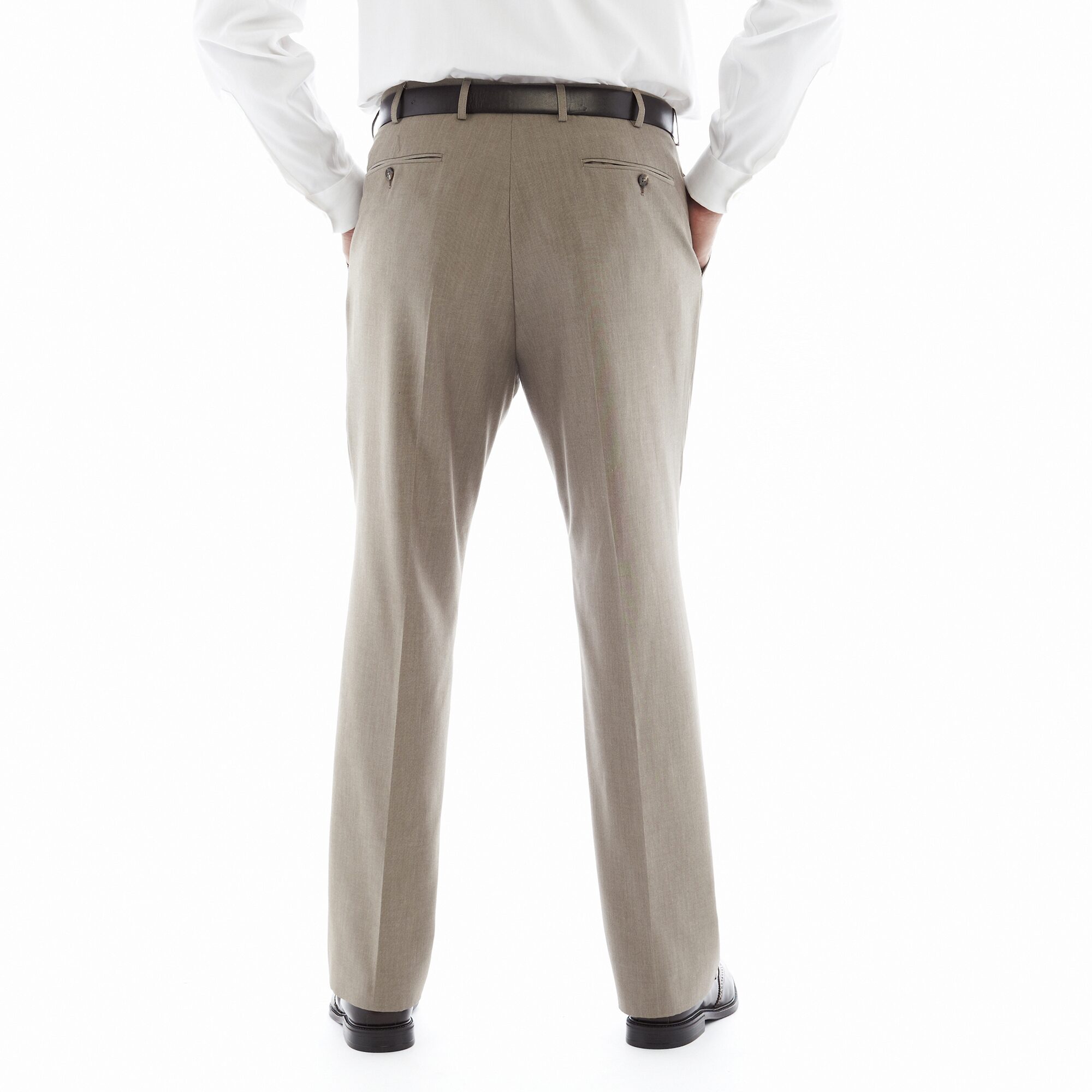 J. Ferrar Flat–Front Suit Pants–Big & Tall