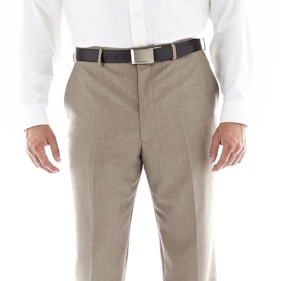 J. Ferrar End on End Flat–Front Big & Tall Suit Pants