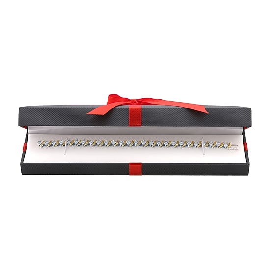 Womens 1/10 CT. T.W. Diamond Tennis Bracelet in Sterling Silver or 14K Gold Over Silver