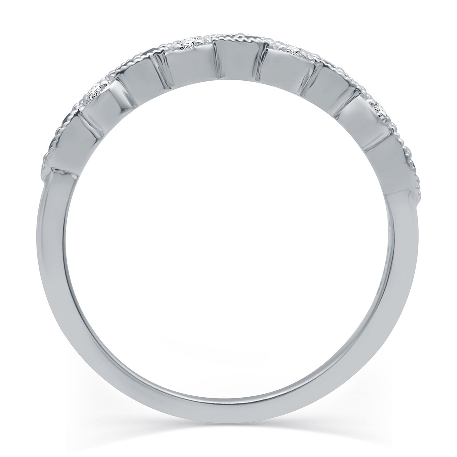 I Said Yes 1/2 CT. T.W. Lab Created Blue Sapphire Sterling Silver or 14K Gold Over Wedding Band