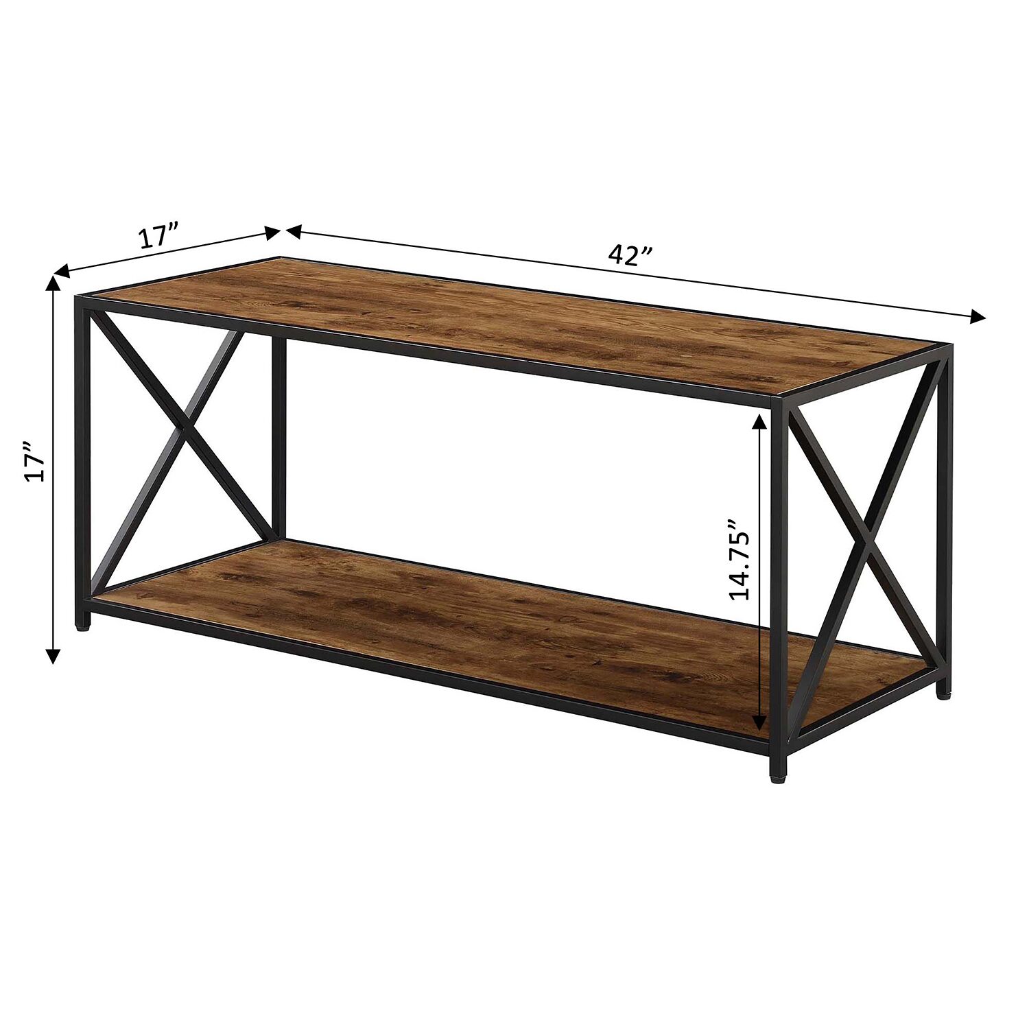Convenience Concepts Tucson Living Room Collection Storage Coffee Table