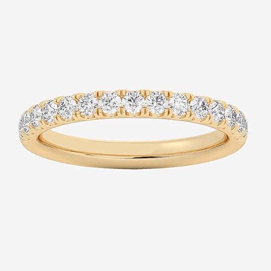 Signature By Modern Bride 2MM  (SI1-SI2 / H-I) 1/2 CT.T.W. Lab-Grown Diamond Wedding Band in 10K or 14K Gold