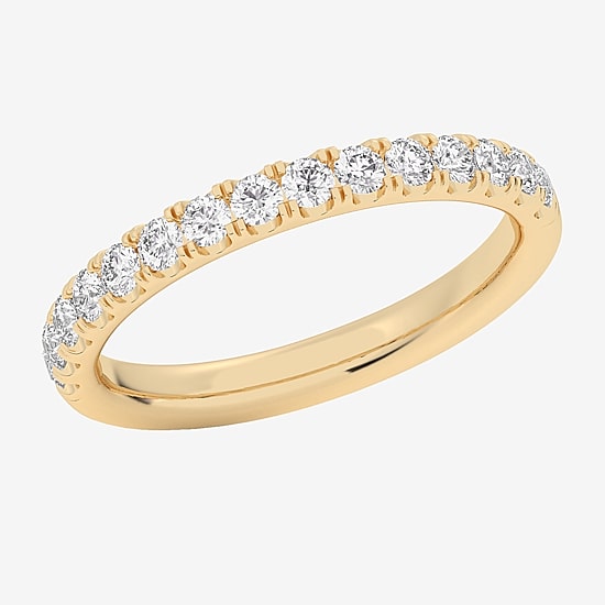 Signature By Modern Bride 2MM  (SI1-SI2 / H-I) 1/2 CT.T.W. Lab-Grown Diamond Wedding Band in 10K or 14K Gold