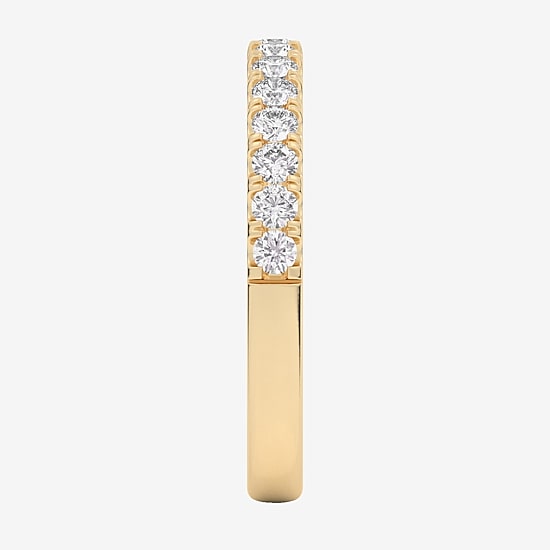 Signature By Modern Bride 2MM  (SI1-SI2 / H-I) 1/2 CT.T.W. Lab-Grown Diamond Wedding Band in 10K or 14K Gold