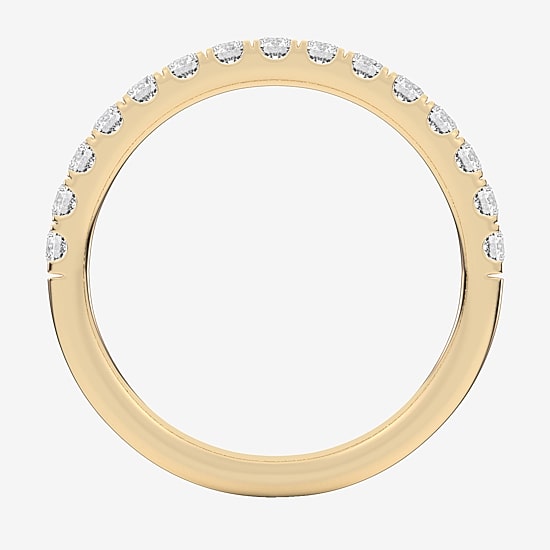Signature By Modern Bride 2MM  (SI1-SI2 / H-I) 1/2 CT.T.W. Lab-Grown Diamond Wedding Band in 10K or 14K Gold