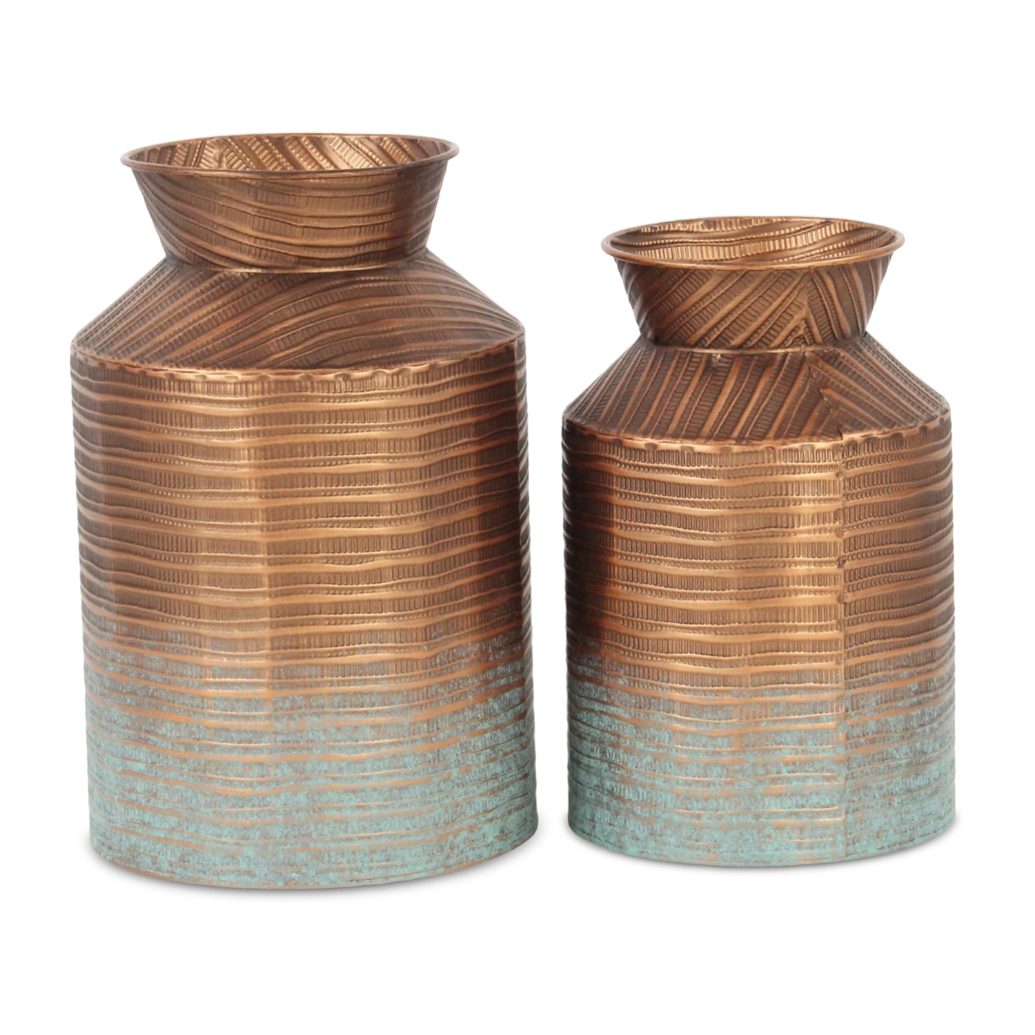 Cheungs Kyani Copper And Teal Milk Jug Decorative Jar