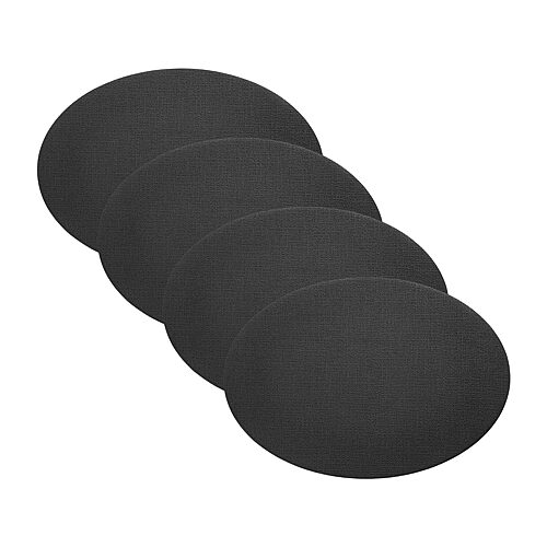 Villeroy & Boch Manufacture Rock Faux Leather Placemats, Set of 4 - Black