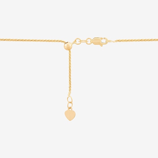 Womens 14K Gold 22 Inch Link Necklace