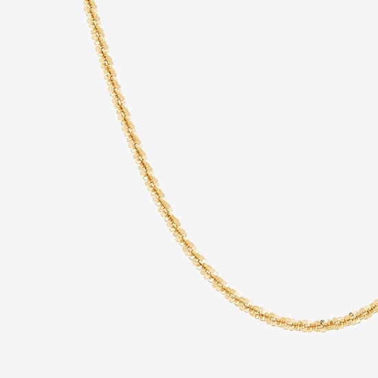 Womens 14K Gold 22 Inch Link Necklace