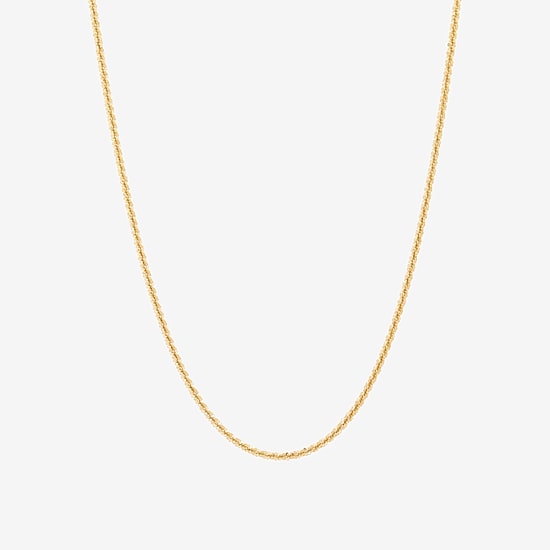Womens 14K Gold 22 Inch Link Necklace