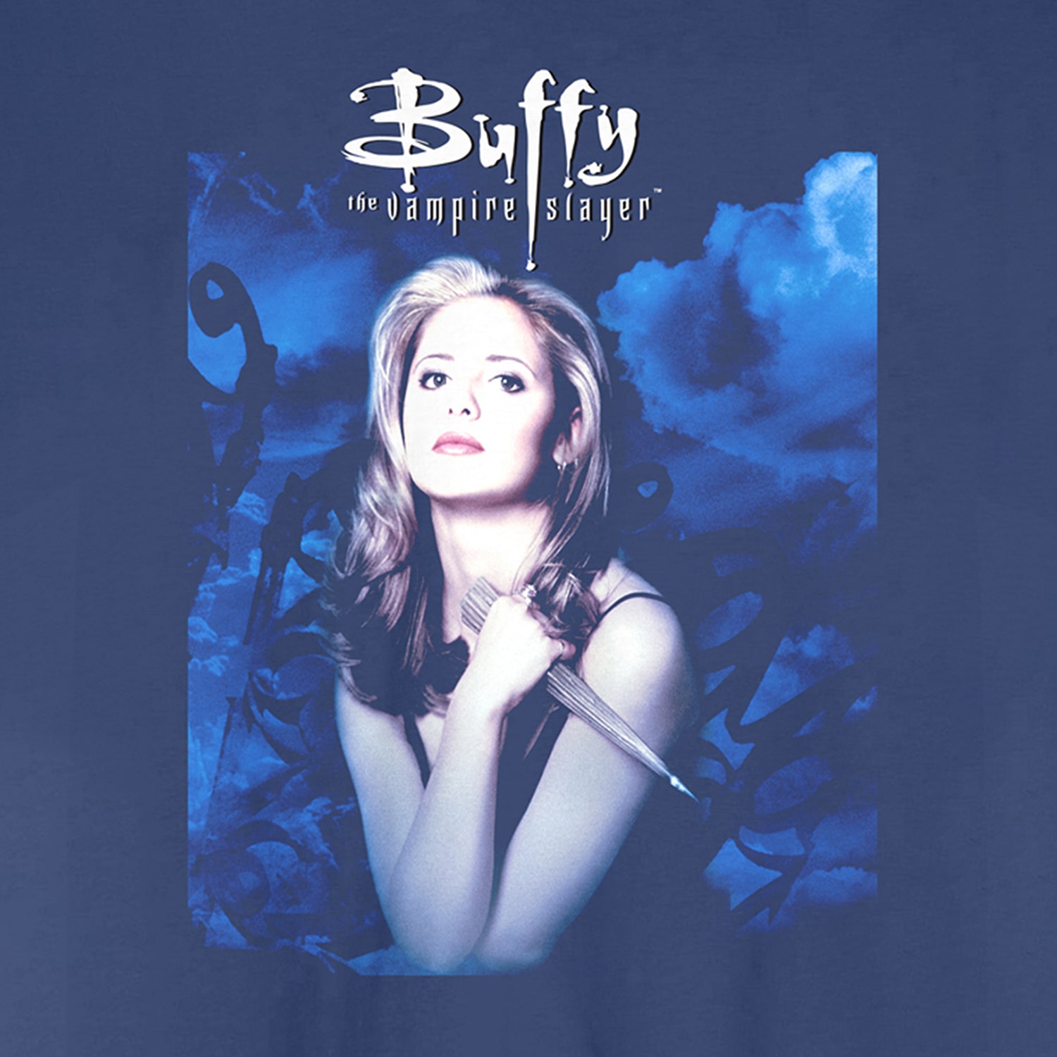 Buffy The Vampire Slayer Womens Juniors Crew Neck Short Sleeve Regular Fit Graphic T-Shirt