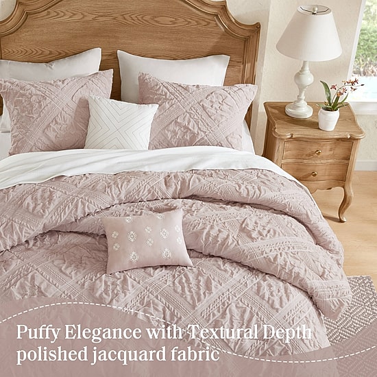 Madison Park Vera Sculpted Jacquard 5-pc. Comforter Set