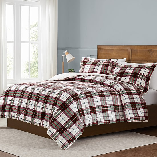 Truly Soft Cuddle Warmth Marlon Plaid Comforter Set