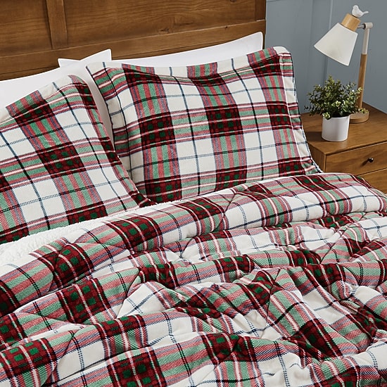 Truly Soft Cuddle Warmth Marlon Plaid Comforter Set