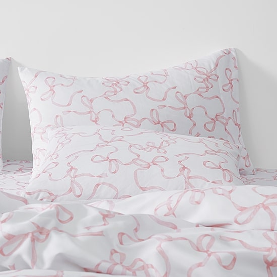Truly Soft Printed Bow Duvet Cover Set