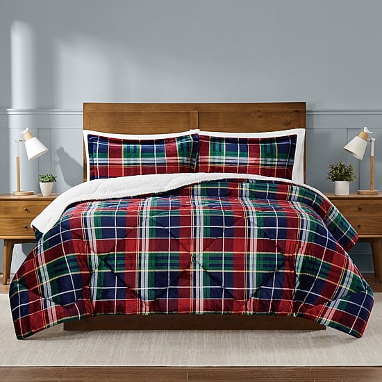 Truly Soft Cuddle Warmth Ivan Plaid Comforter Set
