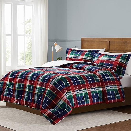 Truly Soft Cuddle Warmth Ivan Plaid Comforter Set