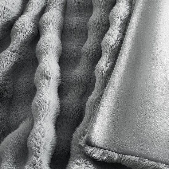 Brooklyn Loom Bubble Faux Fur Comforter Set
